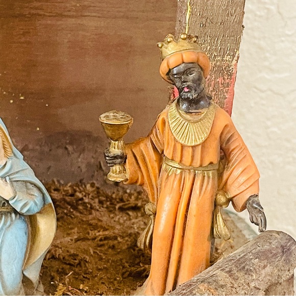 Vintage Italian Nativity Scene Set 10 Figurines Mid-Century - Picture 7 of 15